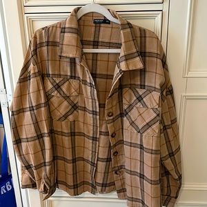 Brown flannel